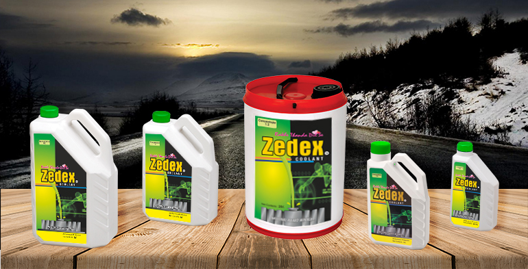 Bottle of Zedex Coolant by Gokulam Industries